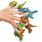5/10Pcs Finger Dinosaur Anime Action Figures Toy Funny Dino Eggs Interactive Biting Hand Creative Tricky Tyrannosaurus Model Toy
