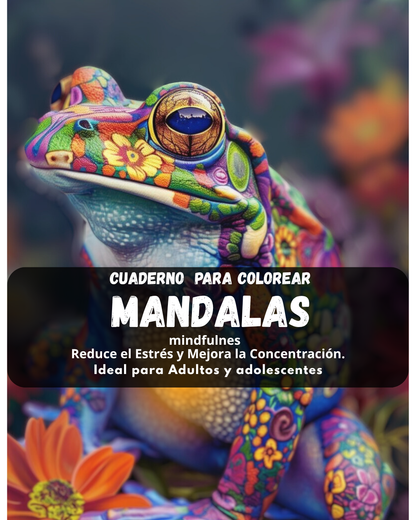 Cuaderno para Colorear Mandalas Mindfulness - Portada