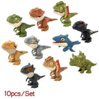 5/10Pcs Finger Dinosaur Anime Action Figures Toy Funny Dino Eggs Interactive Biting Hand Creative Tricky Tyrannosaurus Model Toy