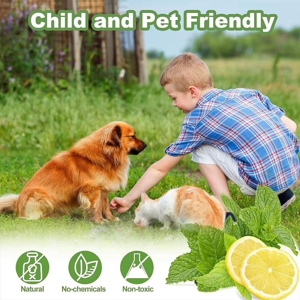 12X Cat Repellent Balls Aroma Balls with Peppermint Oil Dog Repellent Ball Keep Cats Out of Garden for Furniture Protection