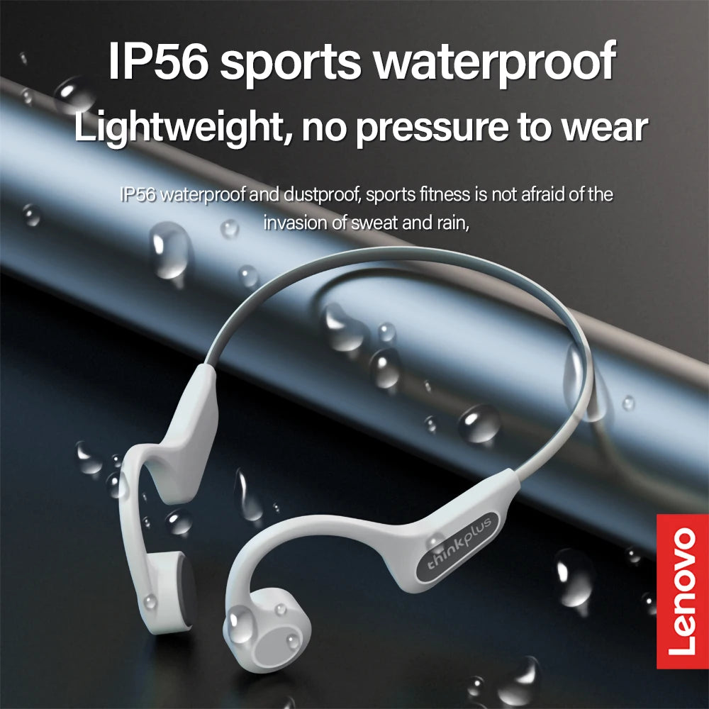 Lenovo X3 Pro — Bone Conduction Headphones, Open-Ear Bluetooth 5.3