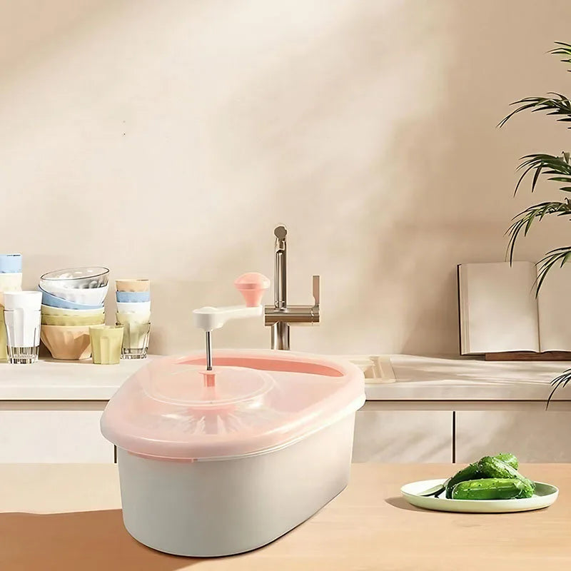 Hot Selling Customized Fruit Cleaning Device with Drain Basket Vegetable Spinner Food Cleaning Tool Fruit Cutter Brush