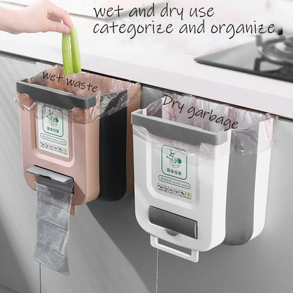 Kitchen Folding Trash Can Wall Mounted Trash Can Kitchen Cabinet Door Mounted Trash Can Folding Trash Can for Vehicles
