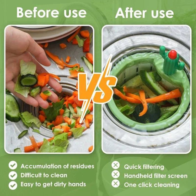 Cactus Sink Filter Screen — Anti-Clog Kitchen Drain Basket