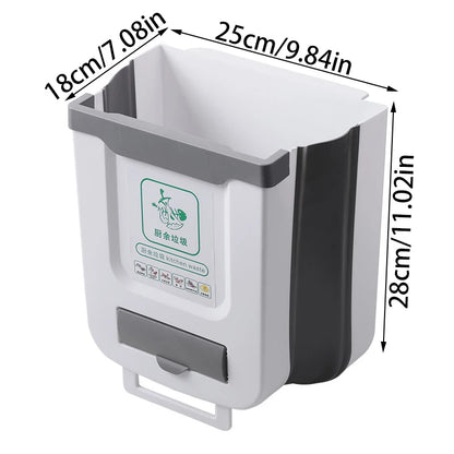 Kitchen Folding Trash Can Wall Mounted Trash Can Kitchen Cabinet Door Mounted Trash Can Folding Trash Can for Vehicles