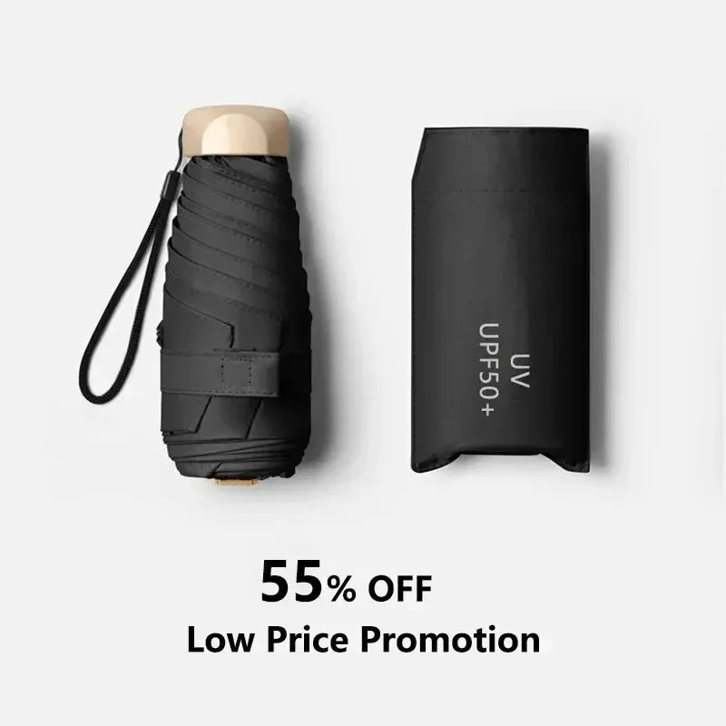Mini Pocket Umbrella — Foldable, UV & Rain Ready