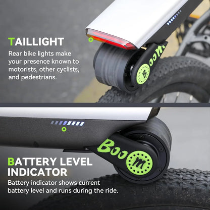 Electric Bike Conversion Kit — 31 Miles, Pedal Assist, Tool-Free Install