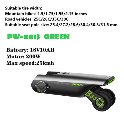 Electric Bike Conversion Kit — 31 Miles, Pedal Assist, Tool-Free Install