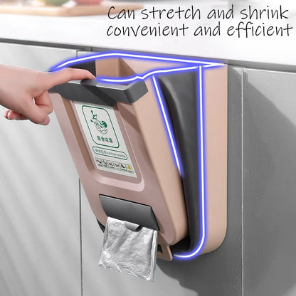 Kitchen Folding Trash Can Wall Mounted Trash Can Kitchen Cabinet Door Mounted Trash Can Folding Trash Can for Vehicles
