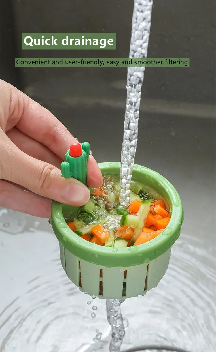Cactus Sink Filter Screen — Anti-Clog Kitchen Drain Basket