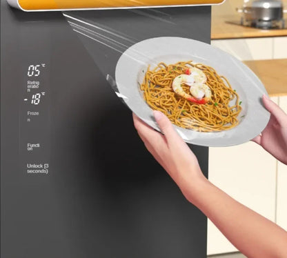 Food Wrap & Foil Dispenser with Cutter — Wall Mount Kitchen Organizer