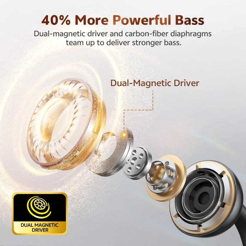 QCY Crossky C50 — Open-Ear Clip Earbuds, Bluetooth 6.0