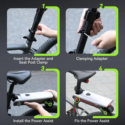 Electric Bike Conversion Kit — 31 Miles, Pedal Assist, Tool-Free Install
