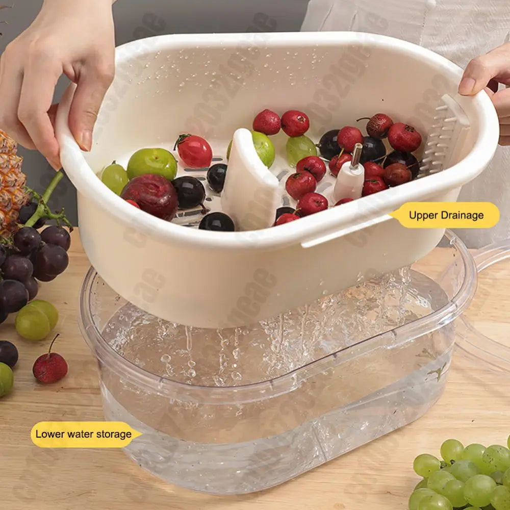 Salad Spinner — Wash, Drain & Dry in One Step