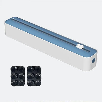 Food Wrap & Foil Dispenser with Cutter — Wall Mount Kitchen Organizer